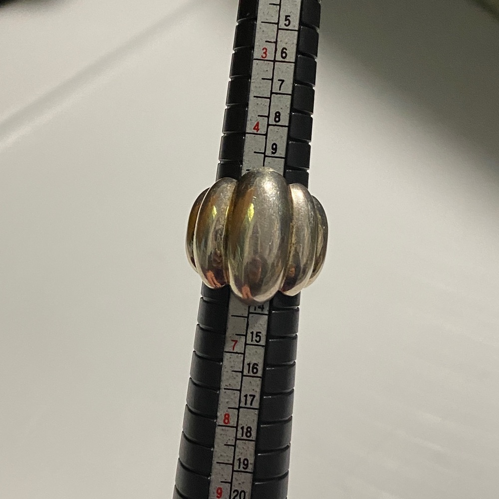 Abstract Sterling Silver Statement Ring - image 1